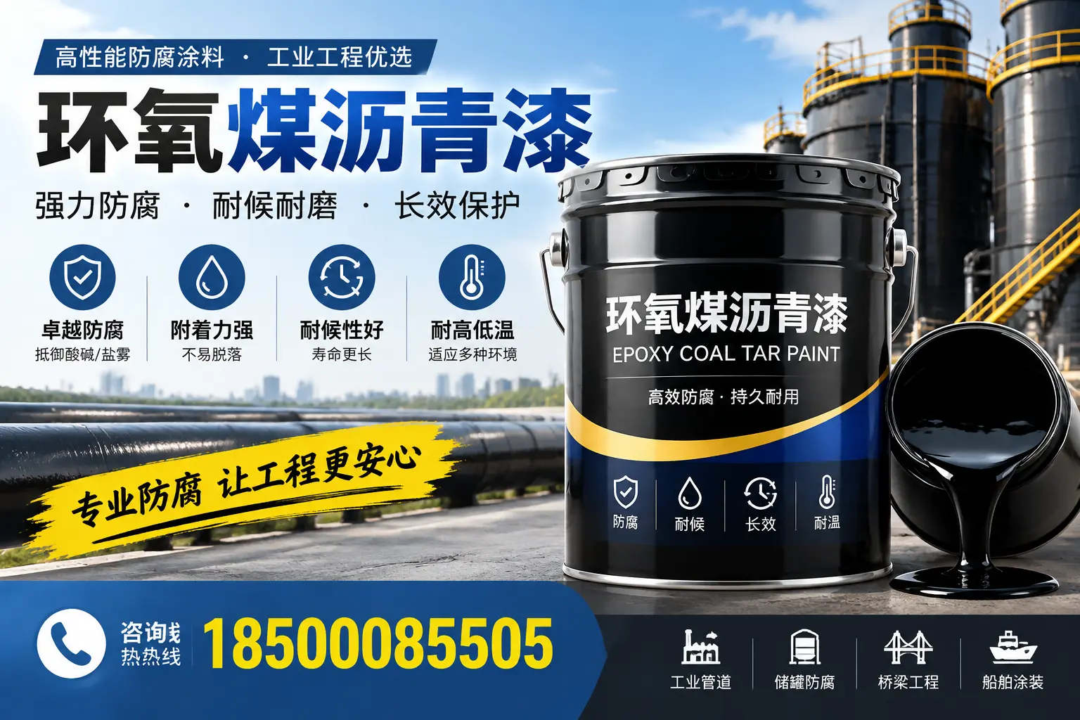 环氧煤沥青漆的施工方法与注意事项，确保在鄂州顺利完成